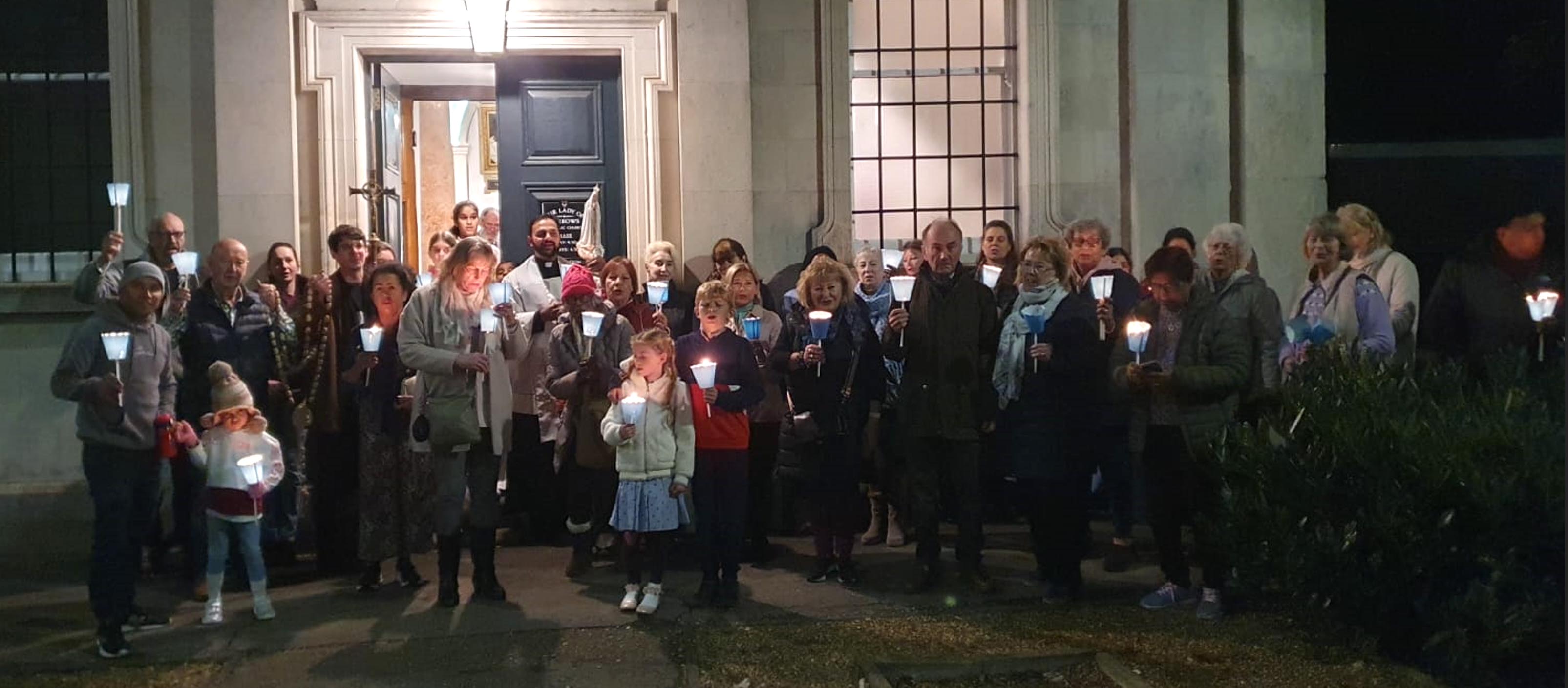 Parish community at Our Lady of Sorrows, Eton